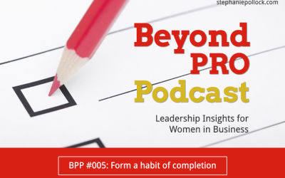 BPP #005: Form a habit of completion